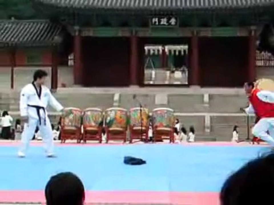 Taekwondo combat video technique