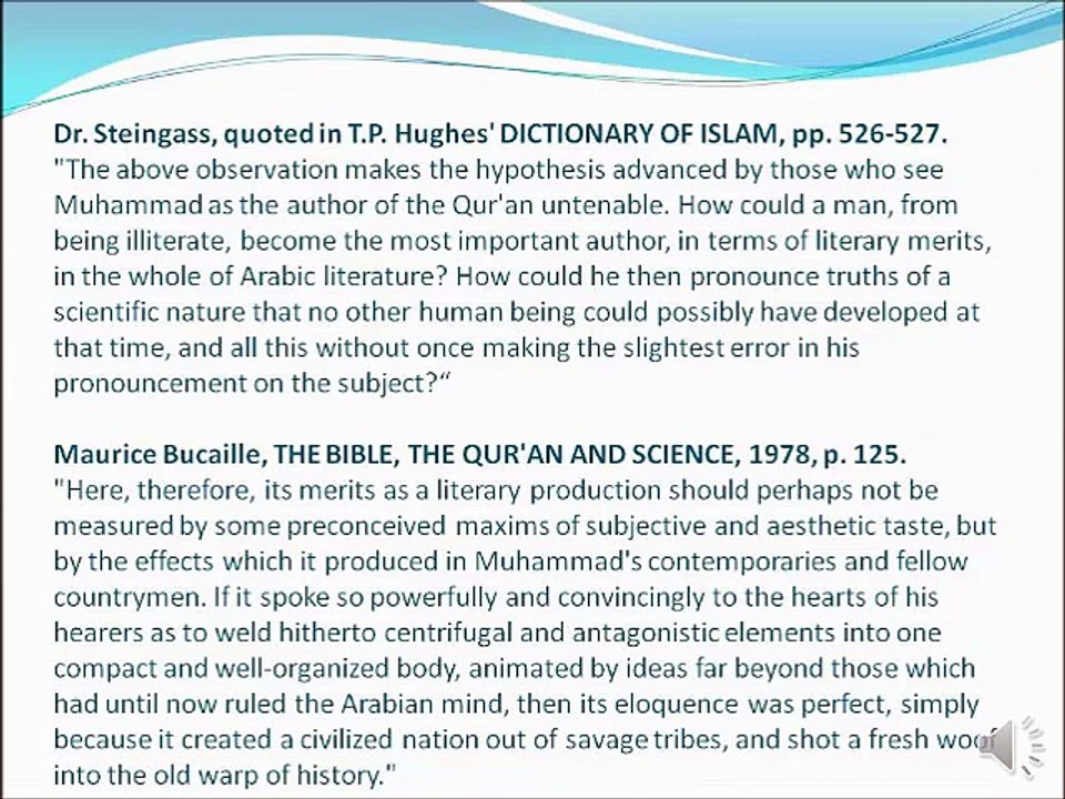 What eminent scholars and scientists said about Holy Quran
