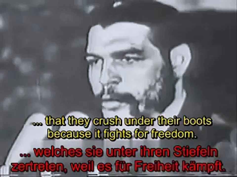 Che Guevara various speeches - English and German subtitles