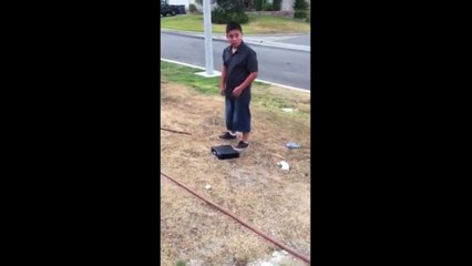 Son has to Destroy his Xbox Consoles For Failing In School! Good parenting?!