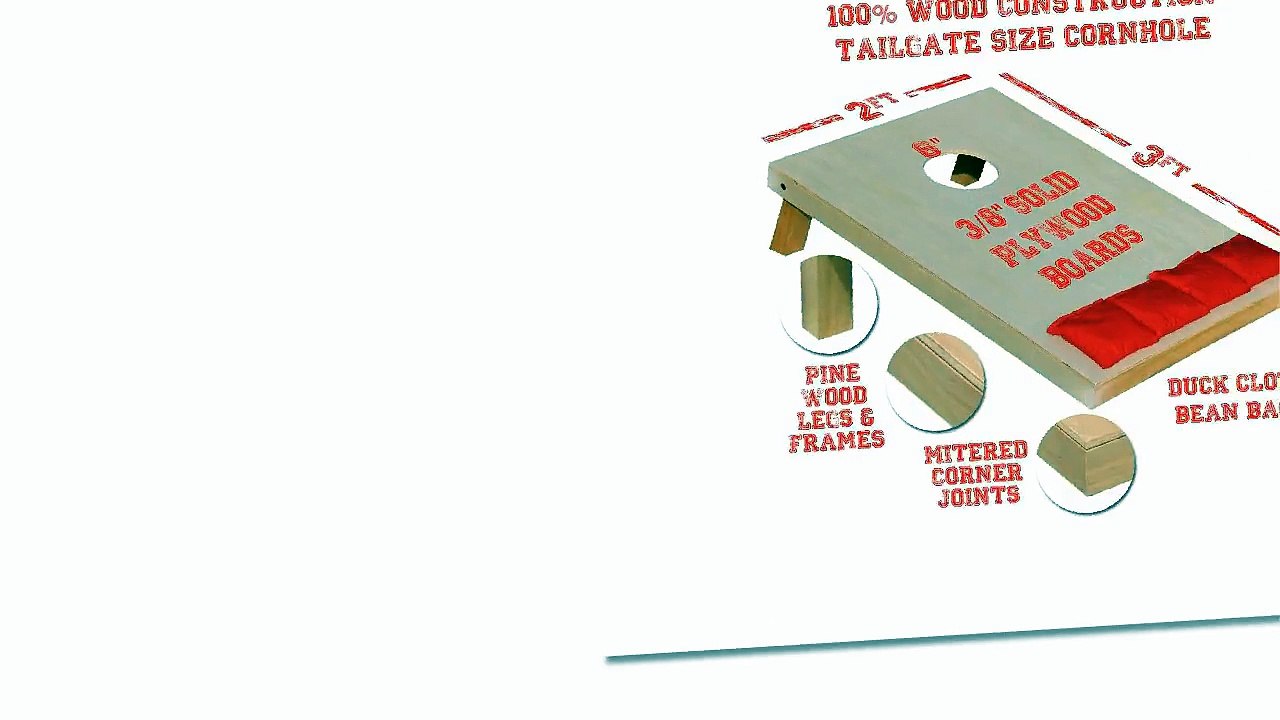 GoSports Regulation Size Wooden CornHole Set | Cornhole board sale