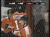 Philadelphia Flyers Dan Carcillo 1 Punch Knock out Matt Bradley Washington Capitals 12/05/2009 KO
