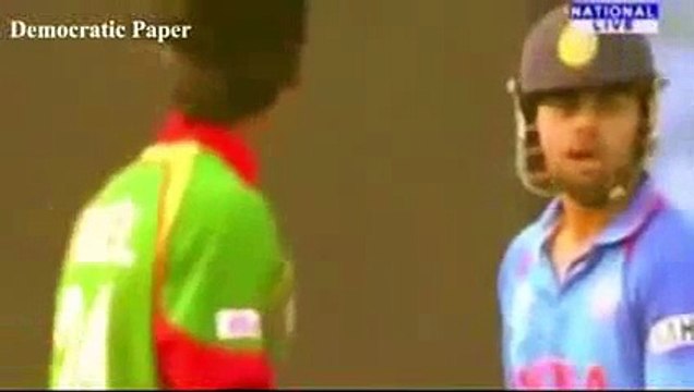 Amazing fighting between viral kohli and bangaladeshi bowlers - must see this video