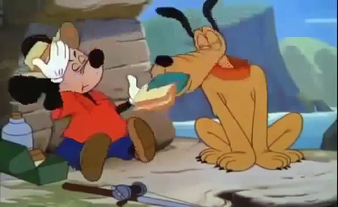 Mickey et Pluto à la pêche en francais