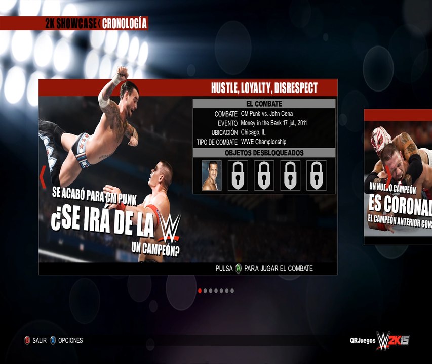 CM Punk vs. John Cena - Money in the Bank - WWE Champsionship - WWE2K15