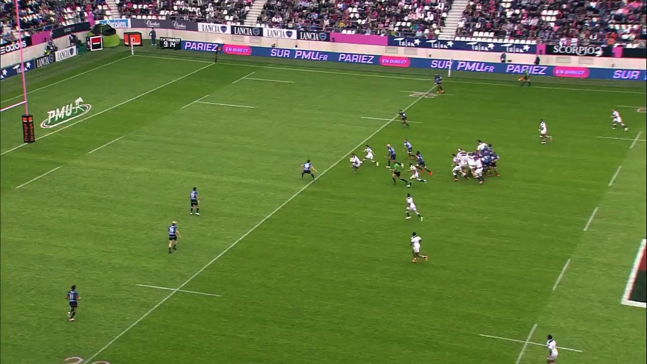 TOP14 - Paris - Montpellier: Essai Jonathan Ross (PAR) - J25 - Saison 2014/2015