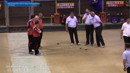 Mène 10, Finale du Grand Prix de la Ville, Ruillat contre Guerreiro, Sport Boules, Saint-Priest 2015
