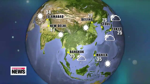 Cloudy skies are expected in most parts of the nation on Monday