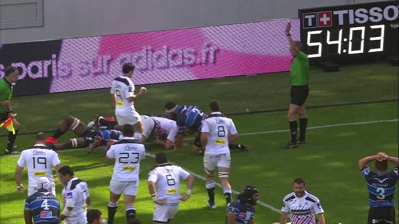 TOP14 - Paris - Montpellier: Essai Alexandre Flanquart (PAR) - J25 - Saison 2014/2015