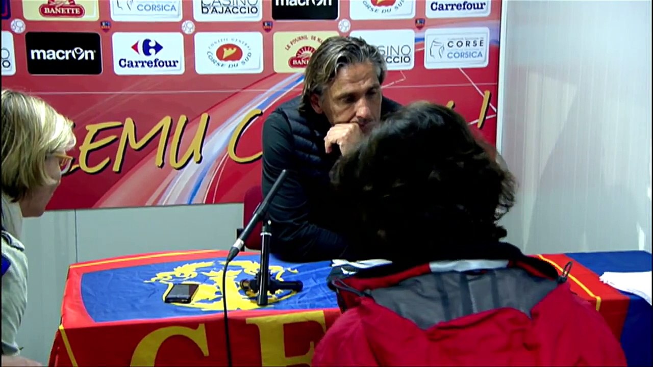 Gazélec Ajaccio 3-2 Chamois Niortais : les réactions de T. Laurey & R. Brouard !