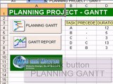 Excel Gantt Macro, Project Managament with Gantt Chart.
