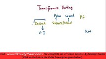 Transformer Rating, Voltage Regulation, Efficiency &  Losses in a Transformer