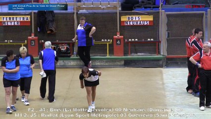 Mène 4, Finale du Grand Prix de la Ville, Ruillat contre Guerreiro, Sport Boules, Saint-Priest 2015
