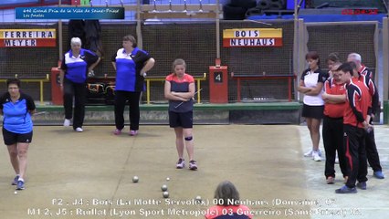Mène 3, Finale du Grand Prix de la Ville, Ruillat contre Guerreiro, Sport Boules, Saint-Priest 2015