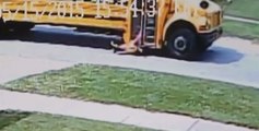 Kid Gets Dragged By School Bus
