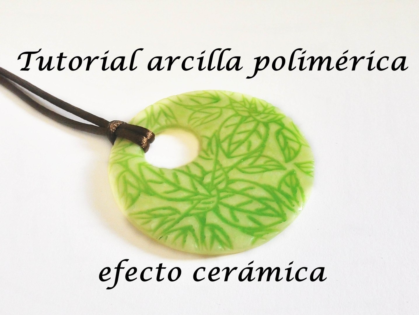 Fimo arcilla polimerica tutorial colgante collar efecto cerámica ESPAÑOL Vídeo Dailymotion