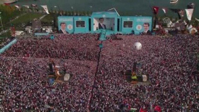 AK Parti'nin Maltepe'deki Miting Alanı Havadan Görüntülendi