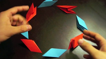 How to Make a Transforming Ninja Star! (8-Pointed)
