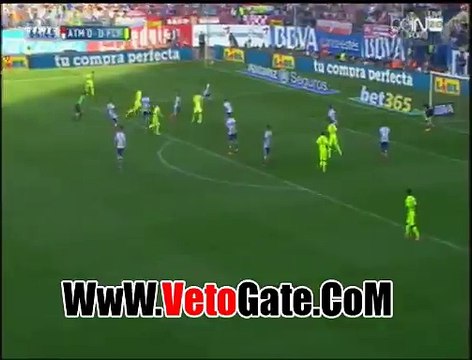 ميسى يتقدم بالهدف الاول برشلونه فى اتلتيكو مدريد