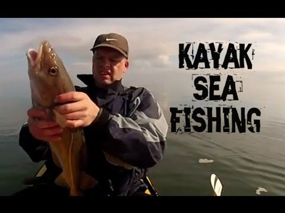 Kayak Fishing - Kayak Sea Fishing off Skinningrove UK in an Ocean Kayak - GoPro
