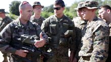 [軍事紀錄-單兵軍武]法國海軍陸戰隊與美國海軍陸戰隊空地特遣隊（MAGTF），交流學習雙方班用突擊步槍與輕機槍的射擊訓練