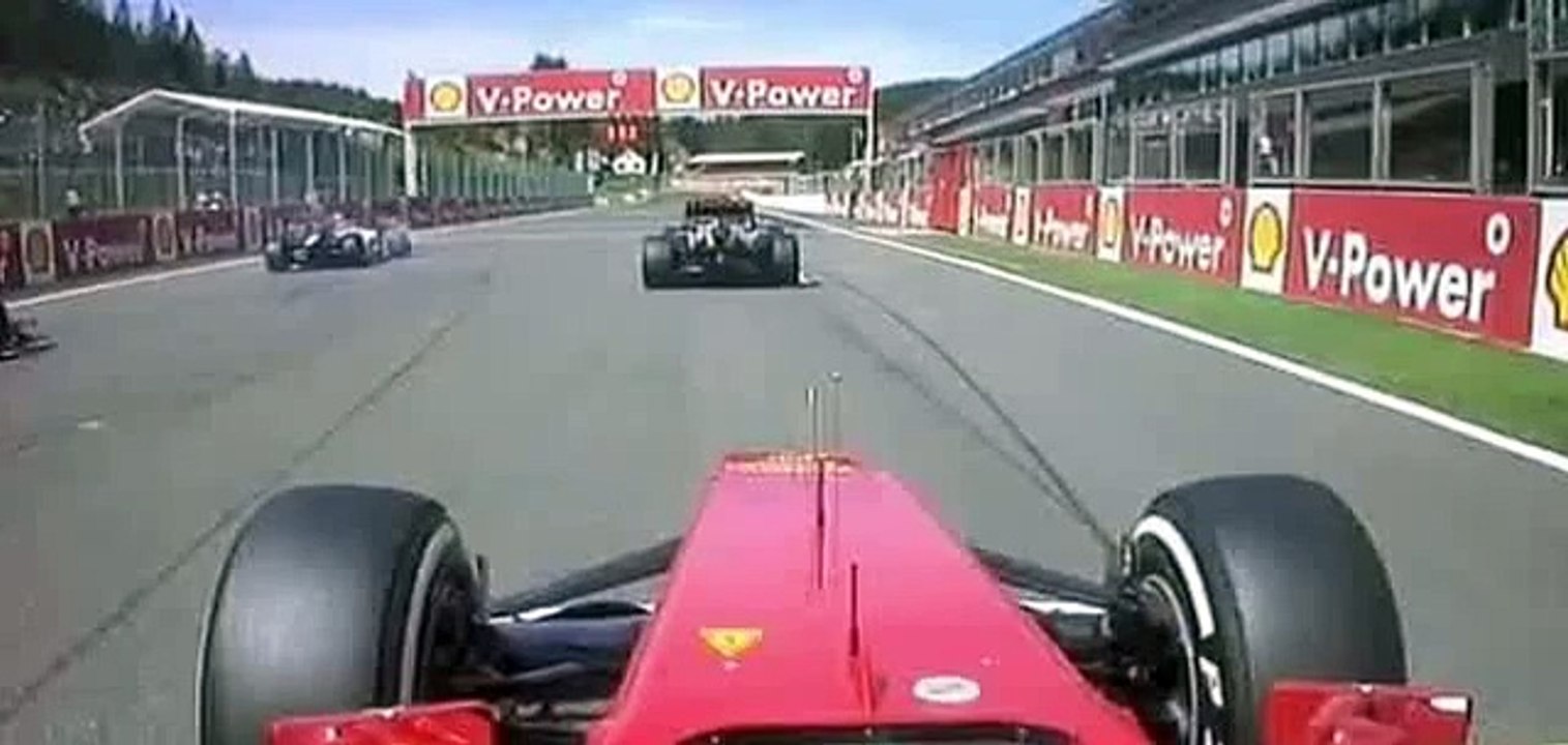 F1 2012 Belgium Spa Start Crash Onboard