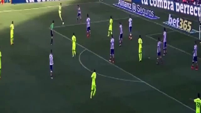 Atletico Madrid vs Barcelona 0-1 Lionel Messi goal 17-05-2015