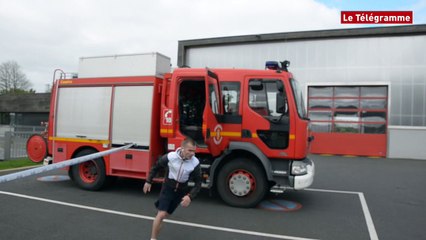 Landerneau. Course à pied et VTT à la caserne des pompiers