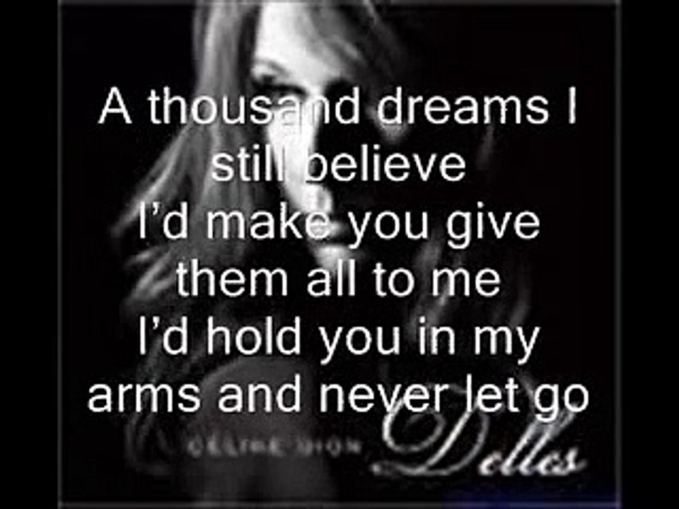 Celine Dion I Surrender with lyrics