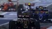 F1 2015 FP2 - Lewis Hamilton and Kimi Raikkonen dangerous getaway in the Pit Lane