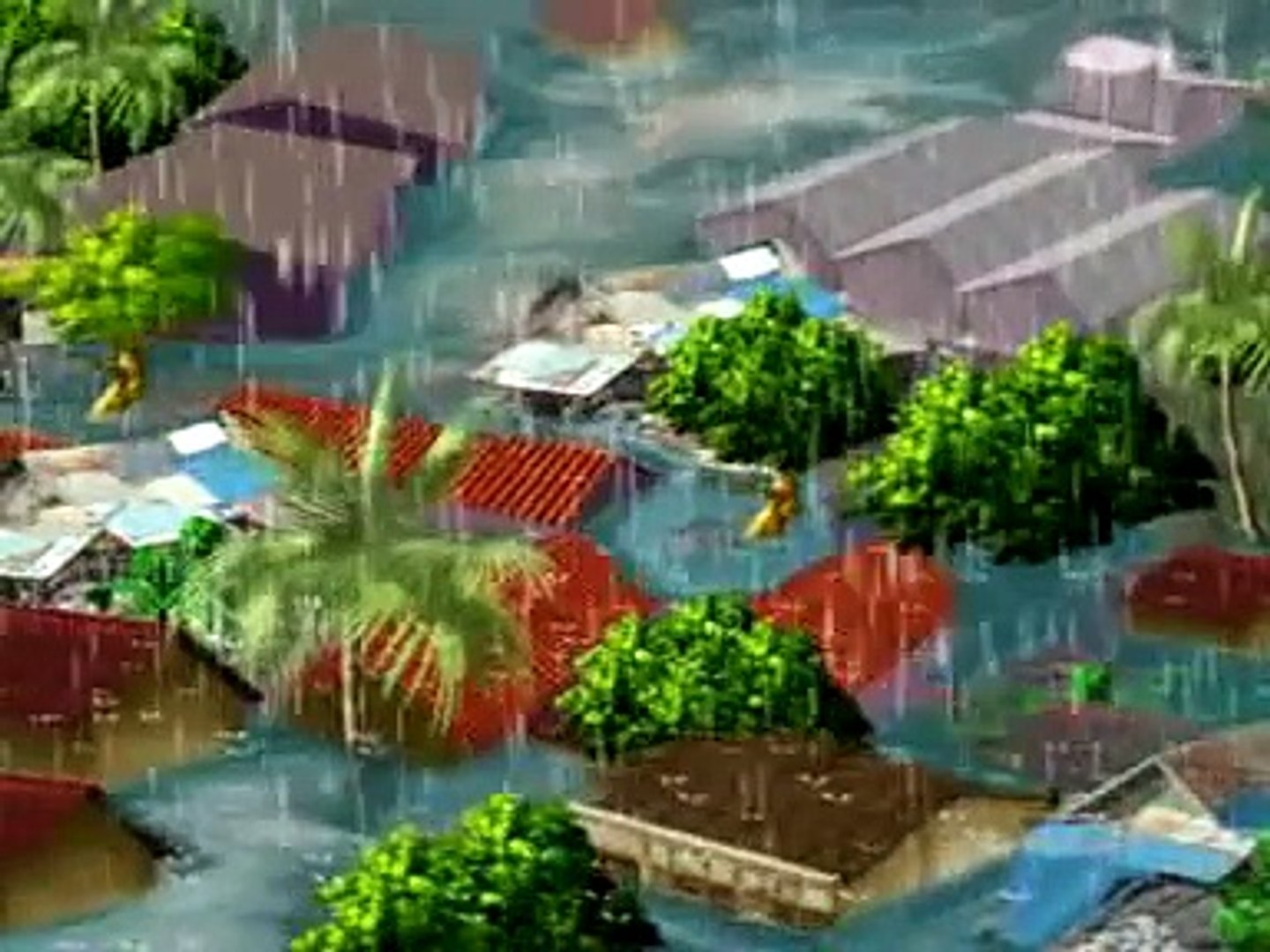 Gambar Kartun Banjir Lucu 