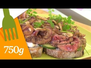 Recette de l'Open steak sandwich - 750 Grammes