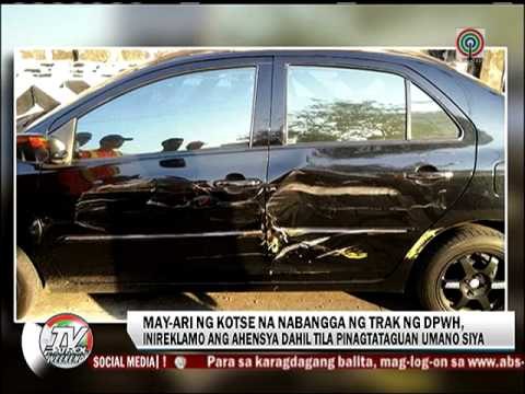DPWH, tila pinagtataguan ang may-ari ng nabanggang sasakyan