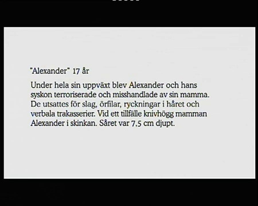 Det handlar om ett barn - Alexander berättar