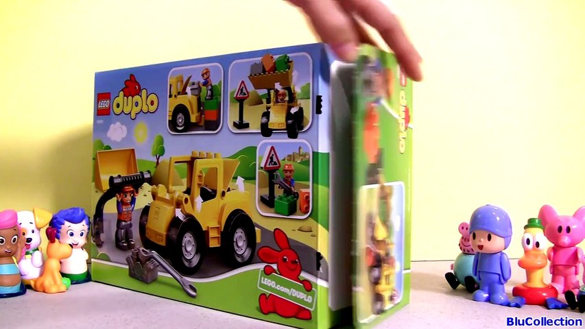 Lego Duplo POCOYO \u0026 Peppa Pig Big Loader Mega Construction Blocks Nickelodeon La Excavadora - video dailymotion