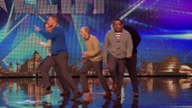 Old Men Grooving bust a move, and maybe their backs! - Britain's Got Talent 2015