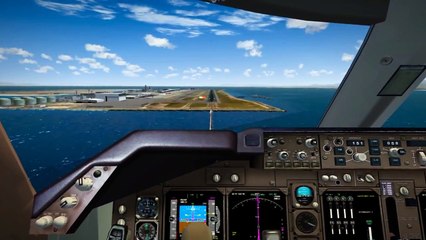 フライトシミュレーターX (FSX) B747で関西国際空港に着陸してみた