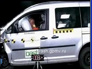 VW Caddy EuroNCAP crash test