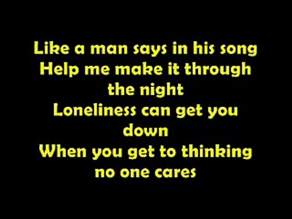 I Don't Like To Sleep Alone Lyrics On Screen by Paul Anka Vidéo