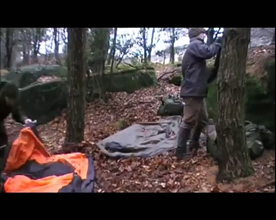 Wild camp & hike in extreme weather in January from Stanage Edge to Ladybower, Peak District.