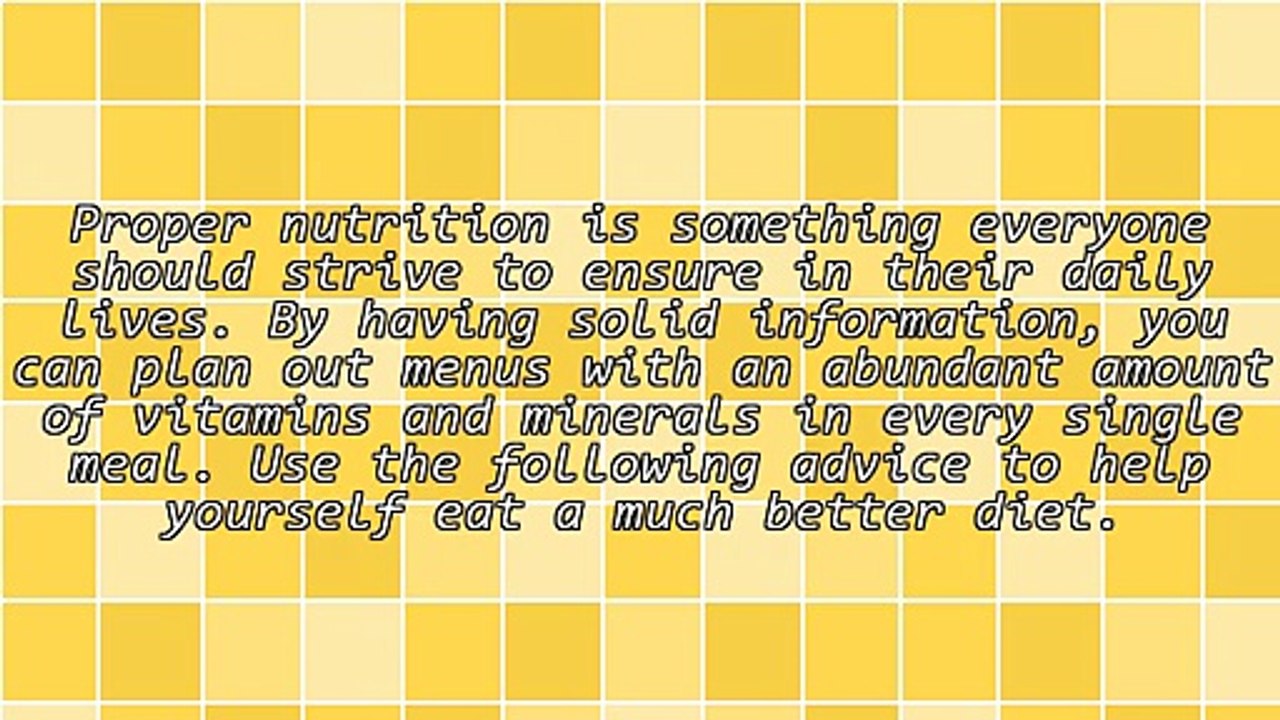 Follow These Nutrition Tips And Lead A Happier Life