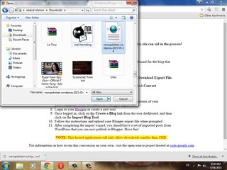 how to Convert your WordPress Blog To Blogger