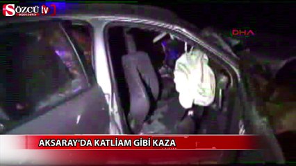 Download Video: Aksaray'da katliam gibi kaza