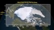 NASA Time-lapse Satelite Imagery of Arctic Ice Cap Melt