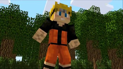 Minecraft Animation: Naruto And Minato Rasengan