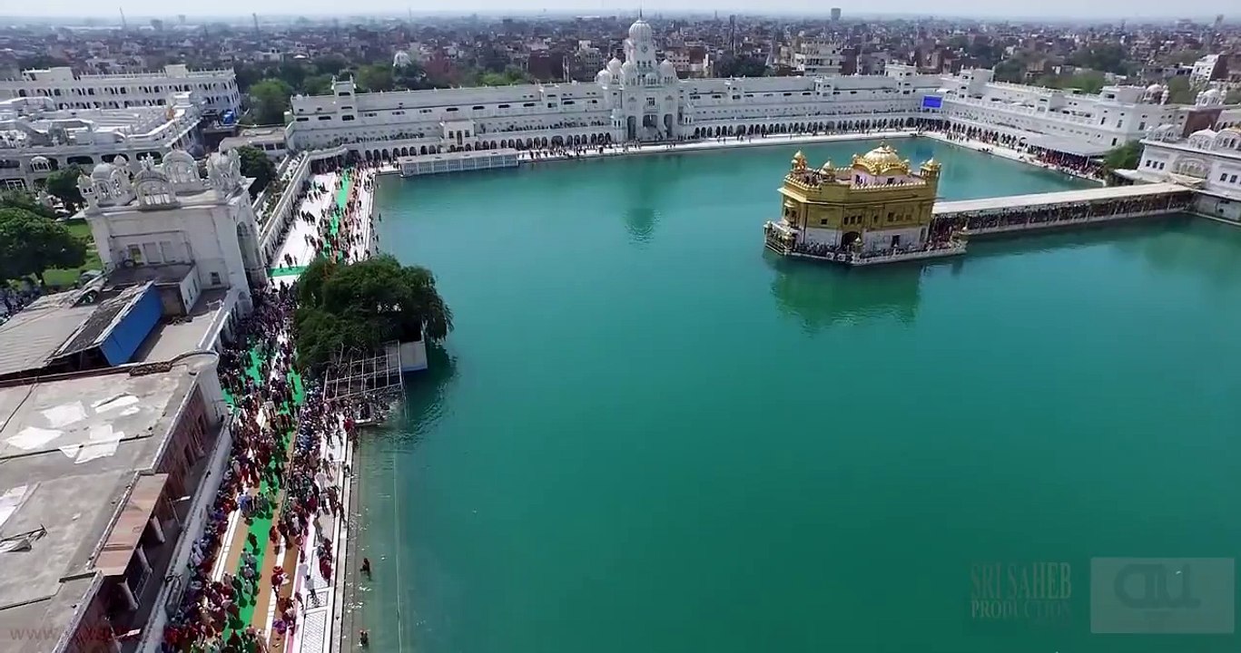 Amazing 4K drone footage of golden temple