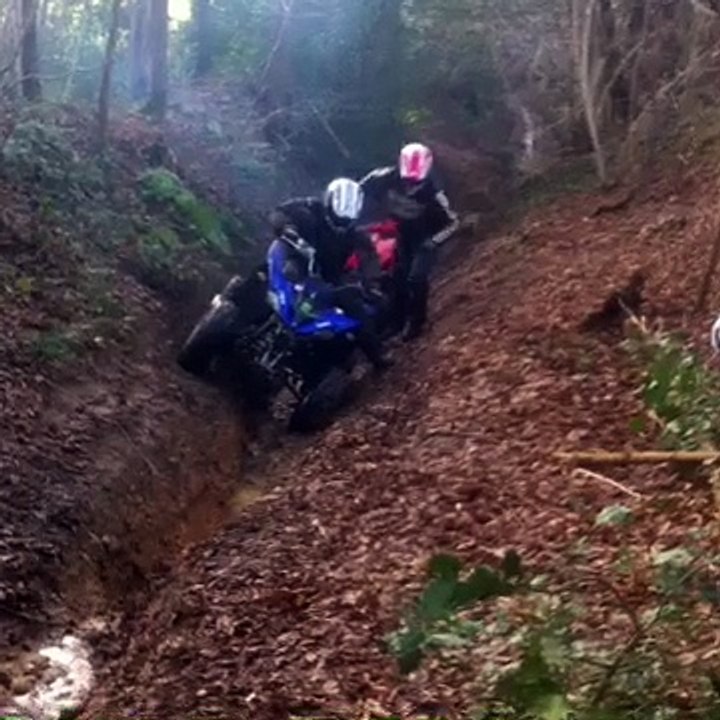 Franchissement quad blaster