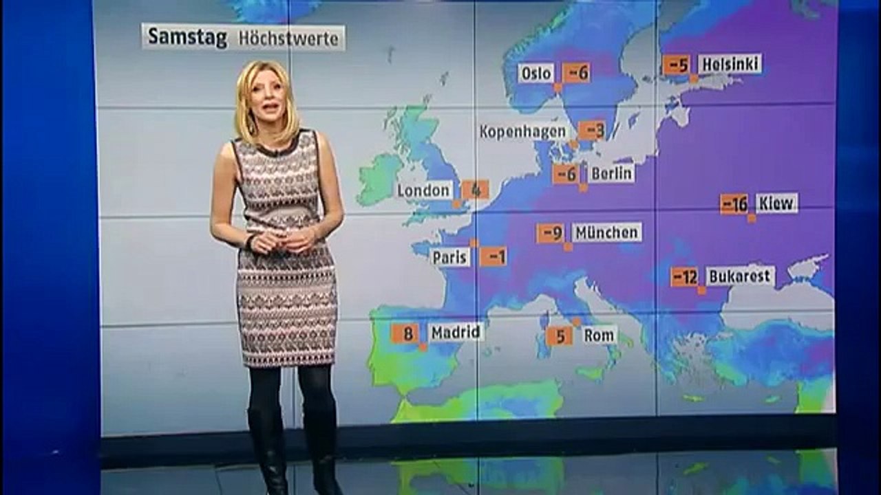 Das N24-Wetter für den 11.02.12 mit Miriam Pede