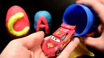 PLAY DOH TRANSFORMERS Autobot Workshop Surprise Eggs Disney Pixar Cars Lightning McQueen