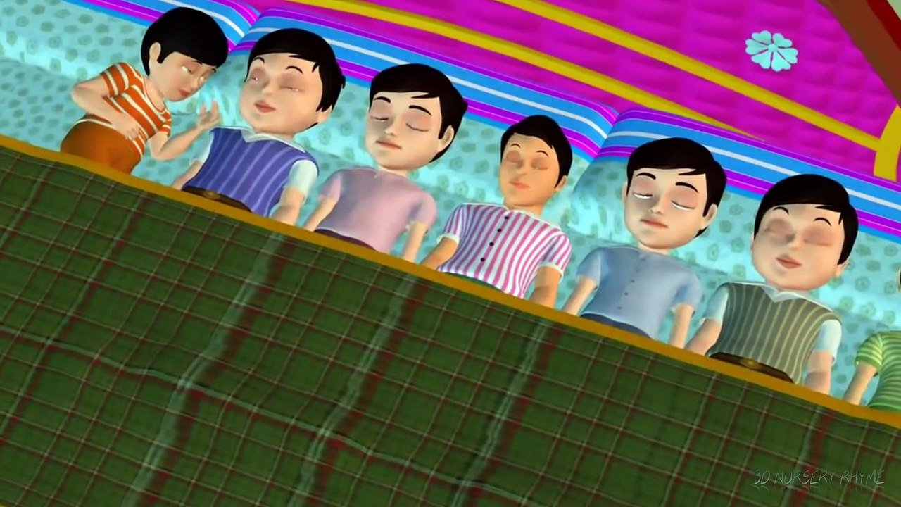 There were ten in the bed - 3D Animation English Nursery Rhyme for Children with Lyrics